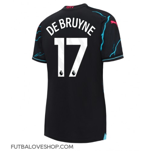 Dres Manchester City Kevin De Bruyne #17 Tretina pre Ženy 2023-24 Krátky Rukáv